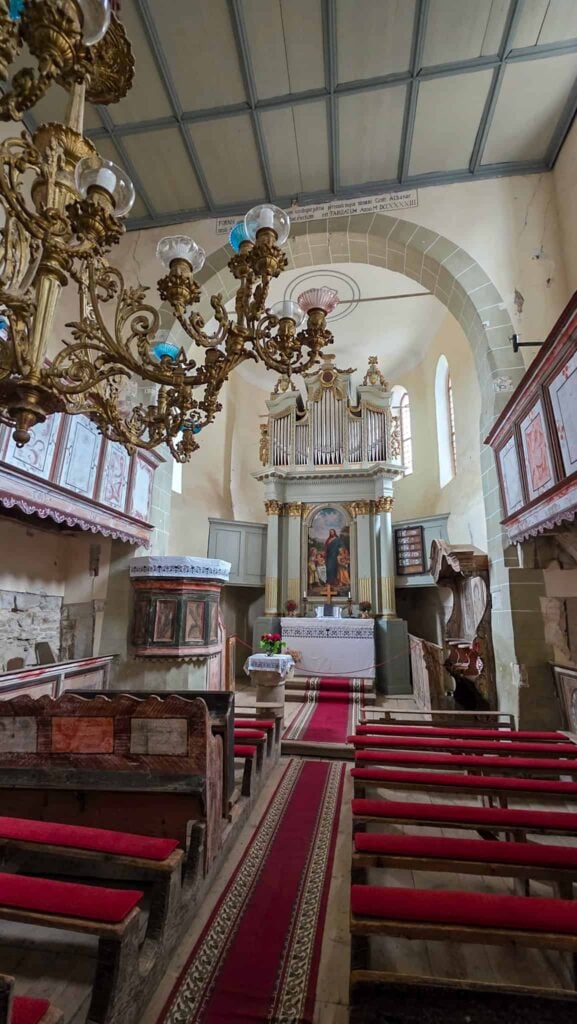 interior of viscri fortified church