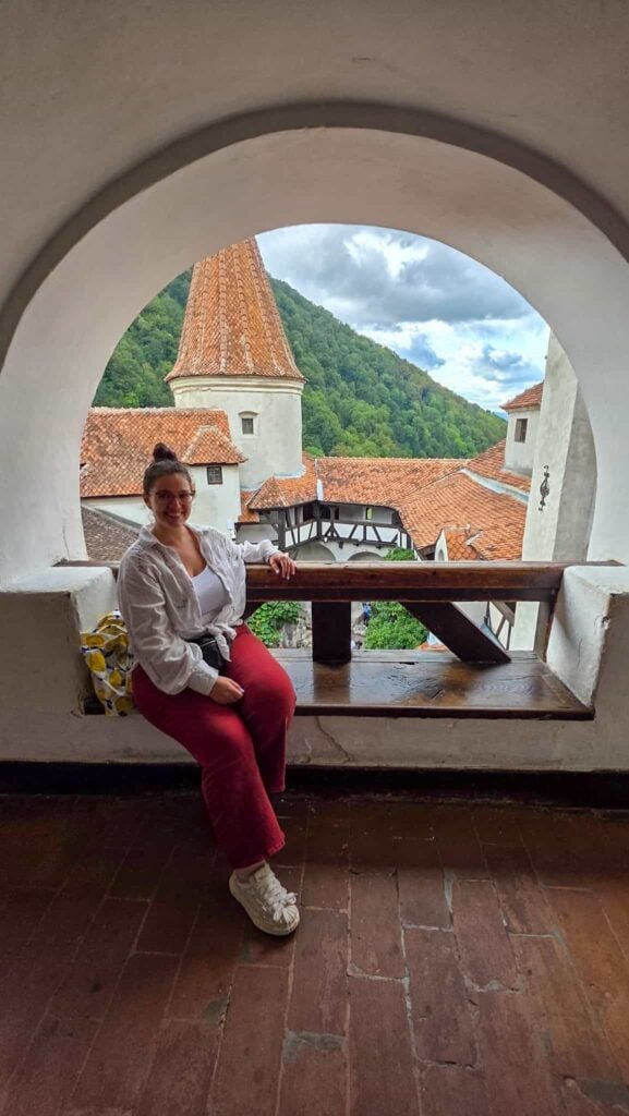 the author at bran castle