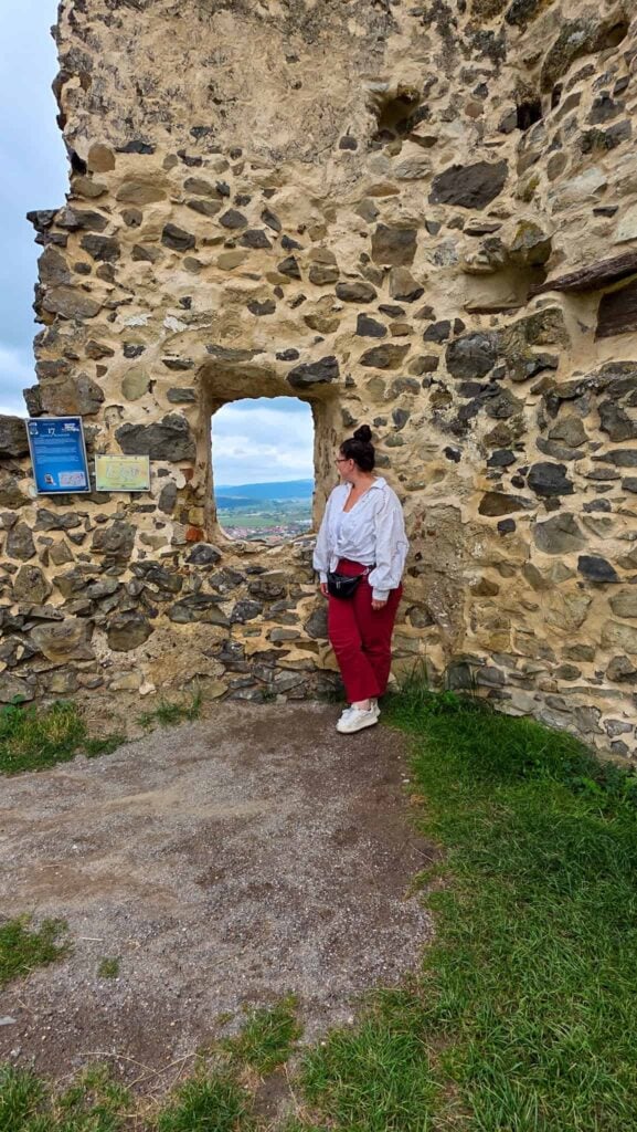 the author at rupea fortress