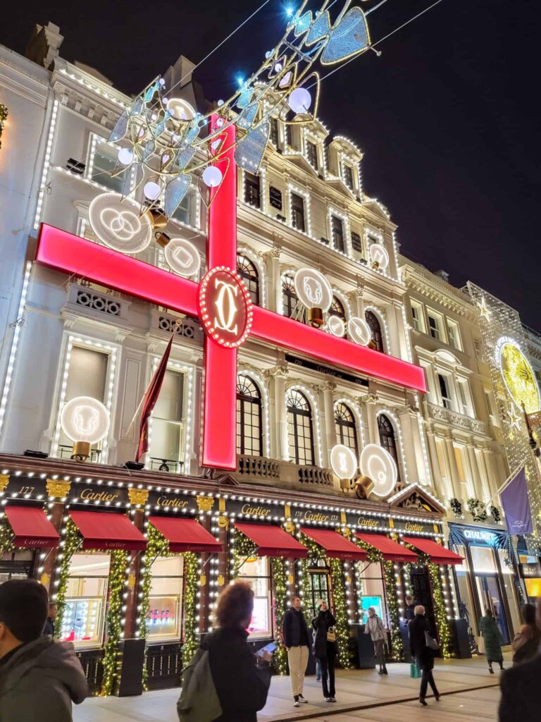the chanel christmas display in london