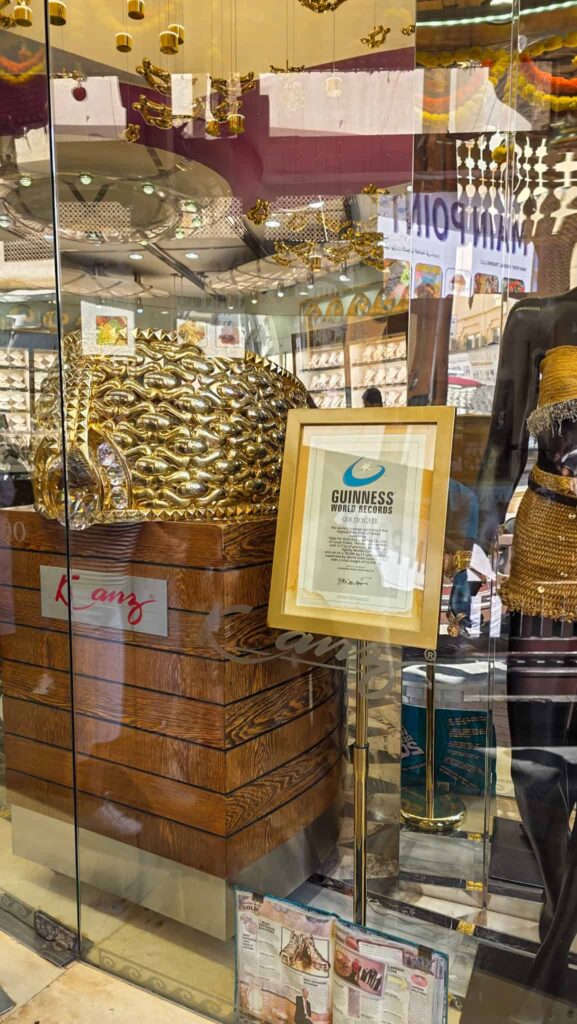 guinness world record gold ring at the gold souk in dubai