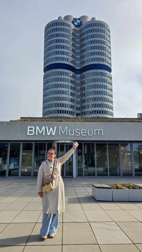 the author in front on BMW Museum Munich