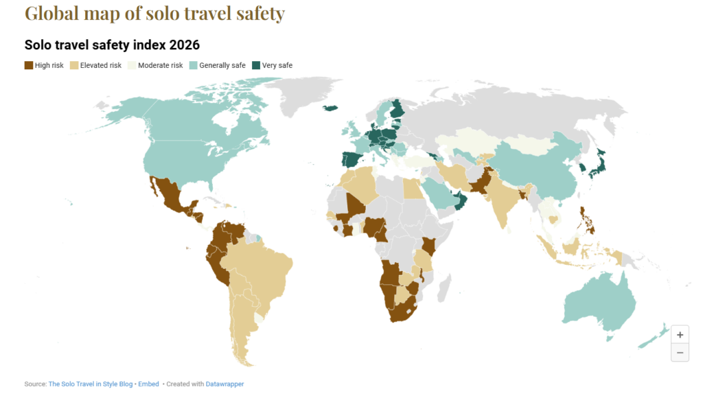 solo travel safety index 2026: travel behavior analysis