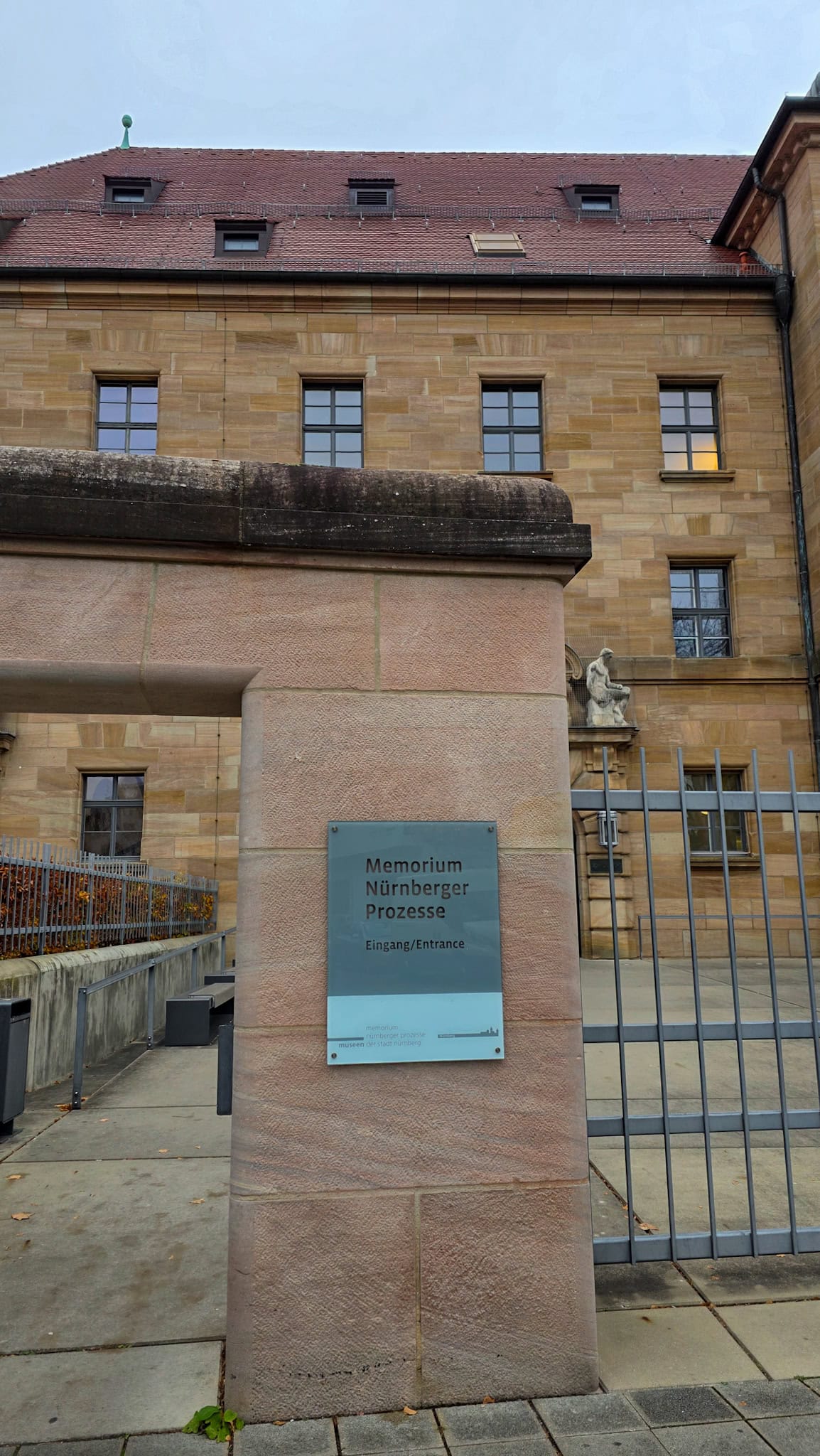 entrance to the nuremberg trials museum