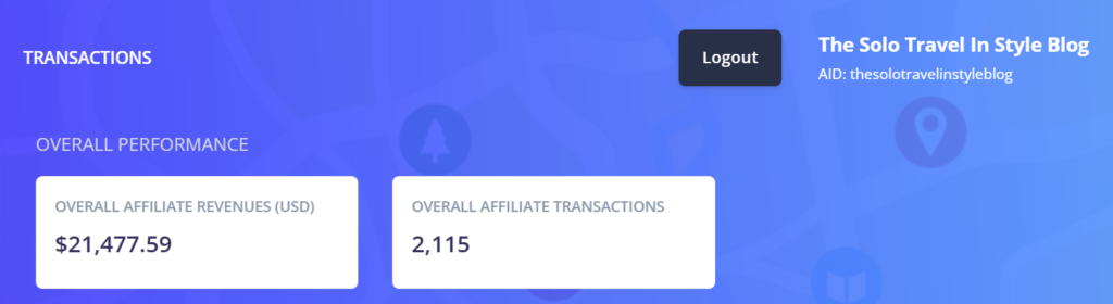 how to monetize a travel blog: my affiliate income through stay22