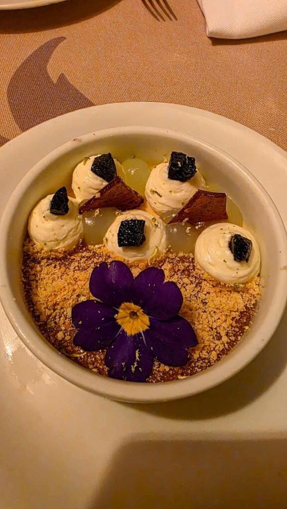 dessert at barbarestan in tbilisi