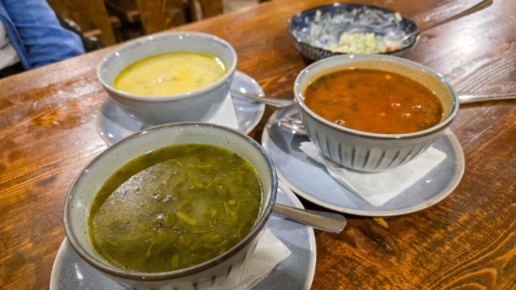 soups at pasanauri in tbilisi