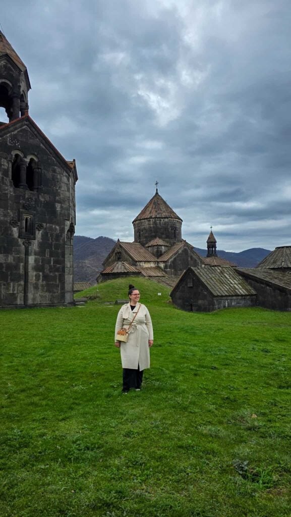 the author at an armenian monastery
