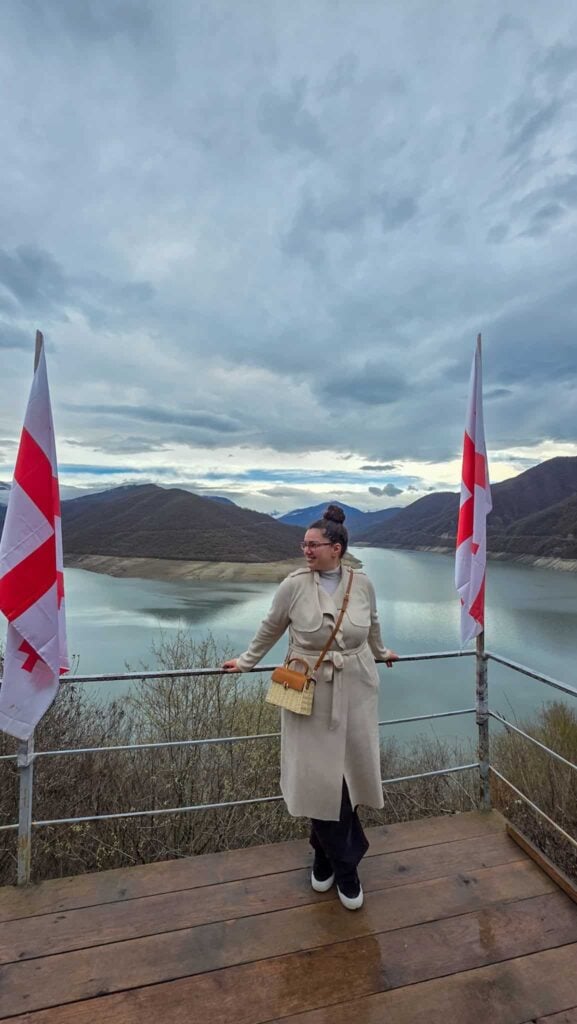 the author on her kazbegi day trip