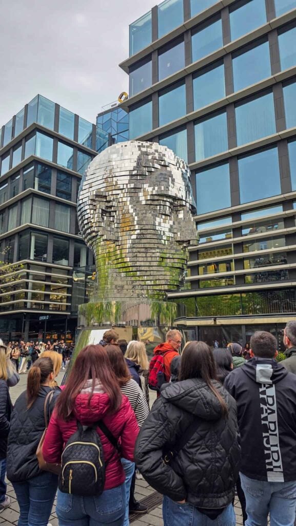 kafka rotating head in prague