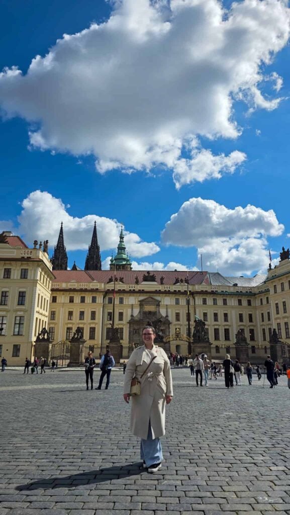 the author at the prague castle