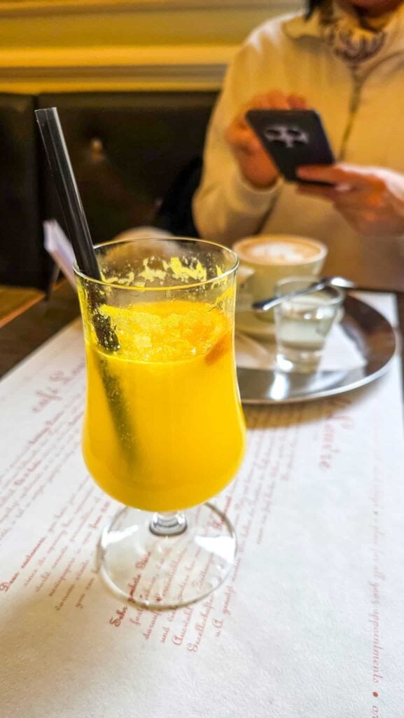 drinks at cafe louvre in prague
