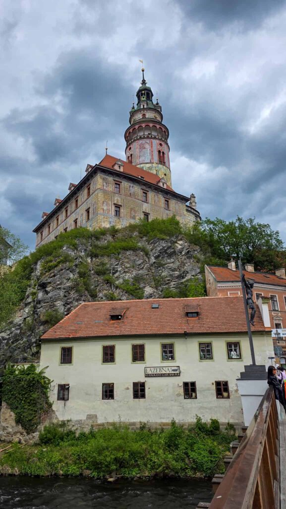 the castle in cesky krumlov