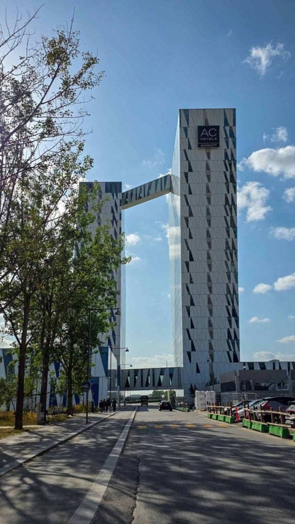 The building of AC Hotel Bella Sky Copenhagen