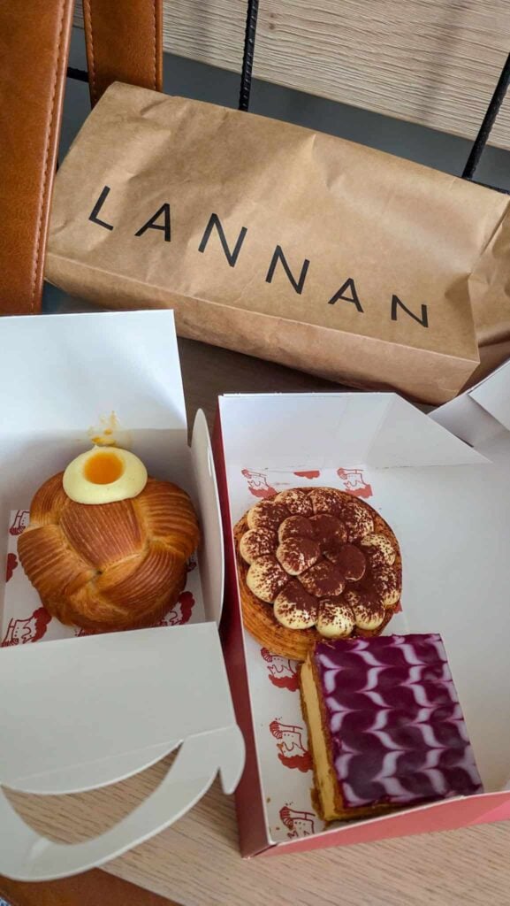 pastries the author got at lannan bakery in edinburgh