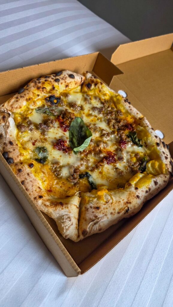 pizza from mr wood fire in edinburgh