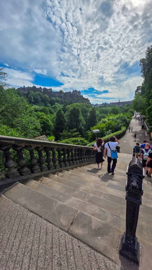 princess street gardens in edinburgh