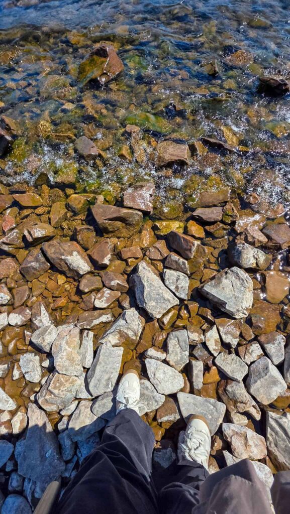 the author's feet by loch ness