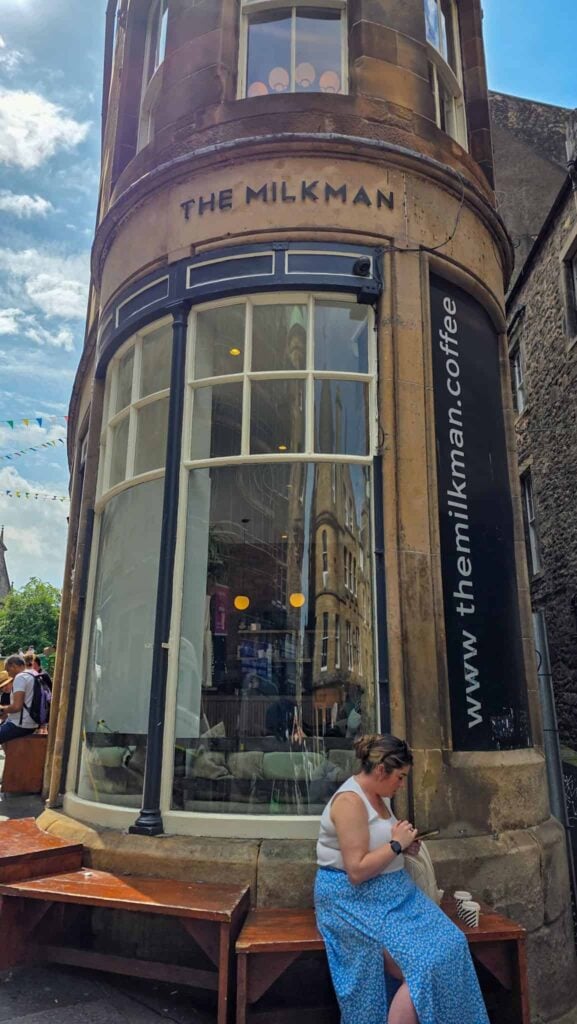 milkman cafe, the first stop on this 3 day edinburgh itinerary