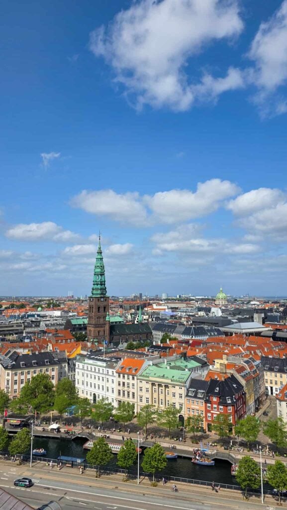 the view from Christiansborg Tower