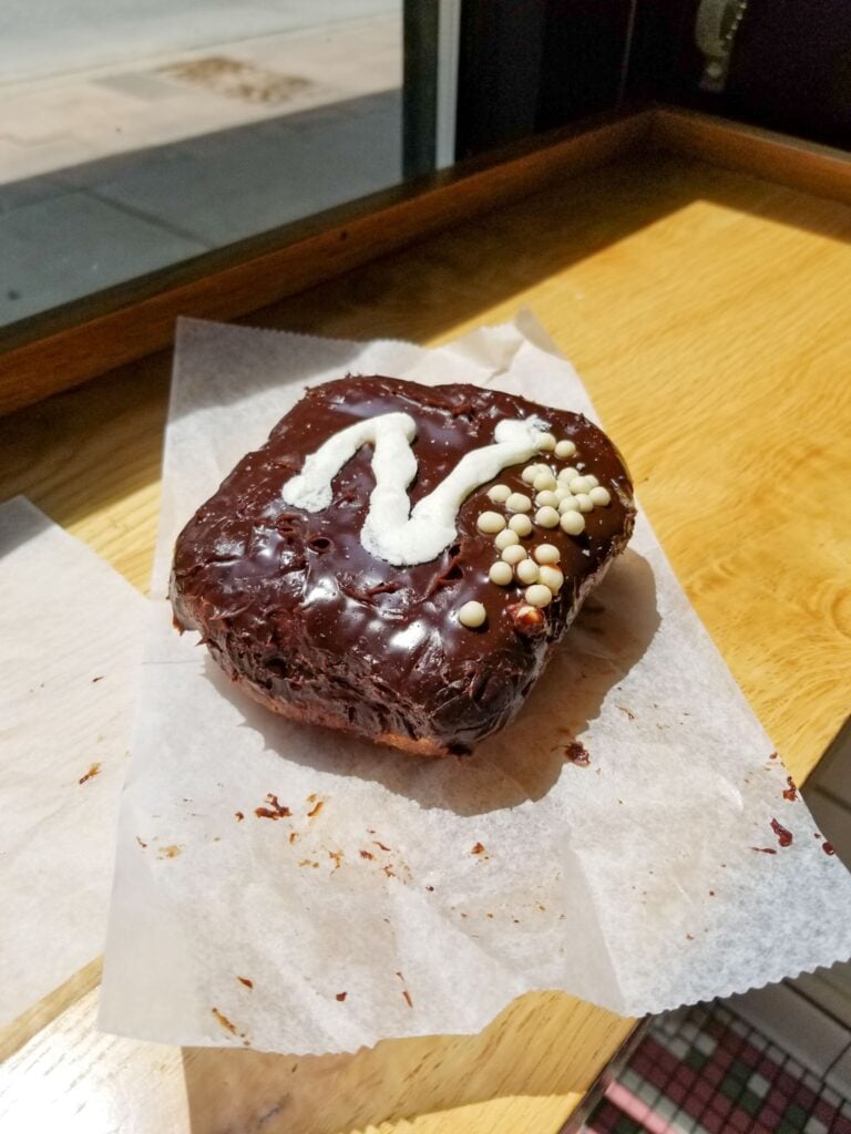 a chocolate donut from Stan's in Chicago