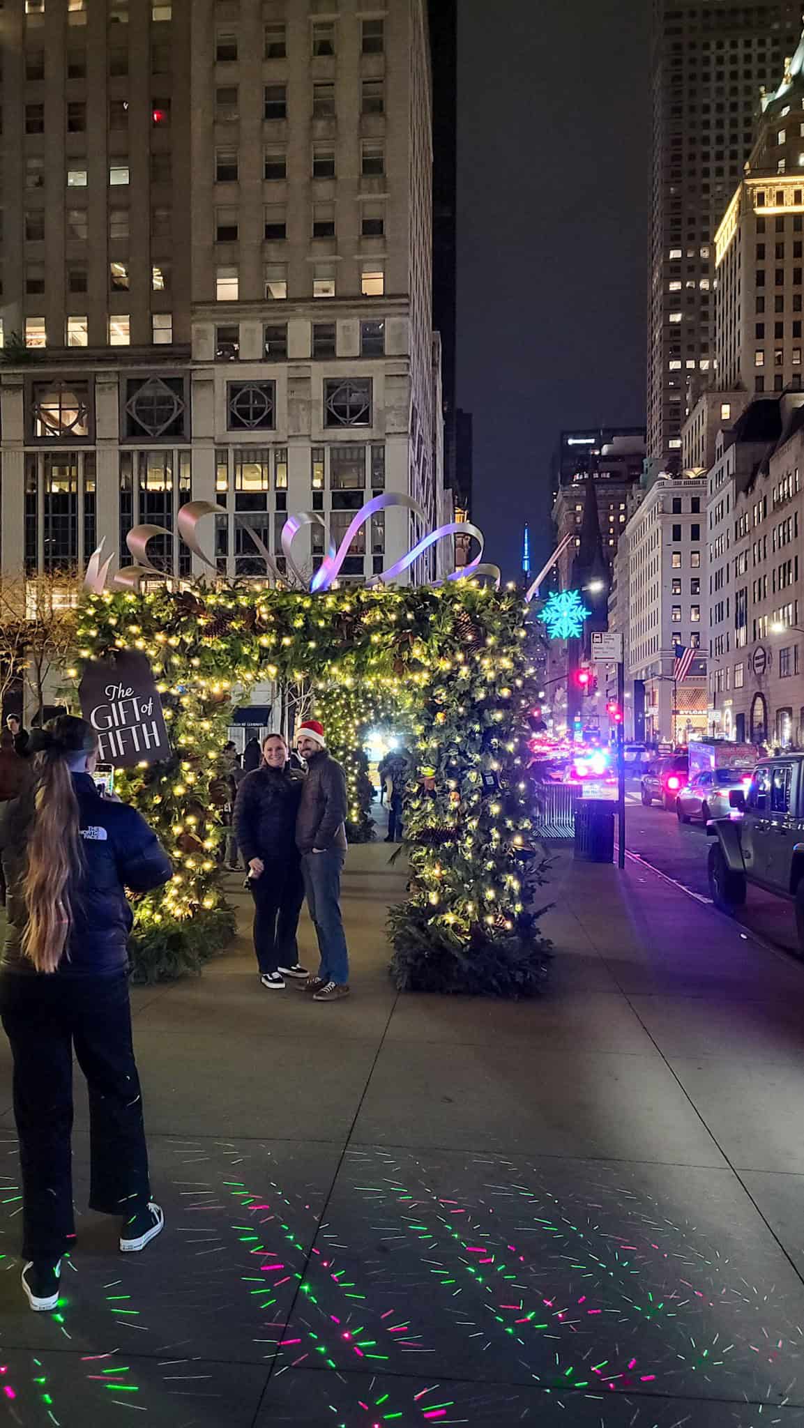 christmas decorations on 5th avenue in nyc